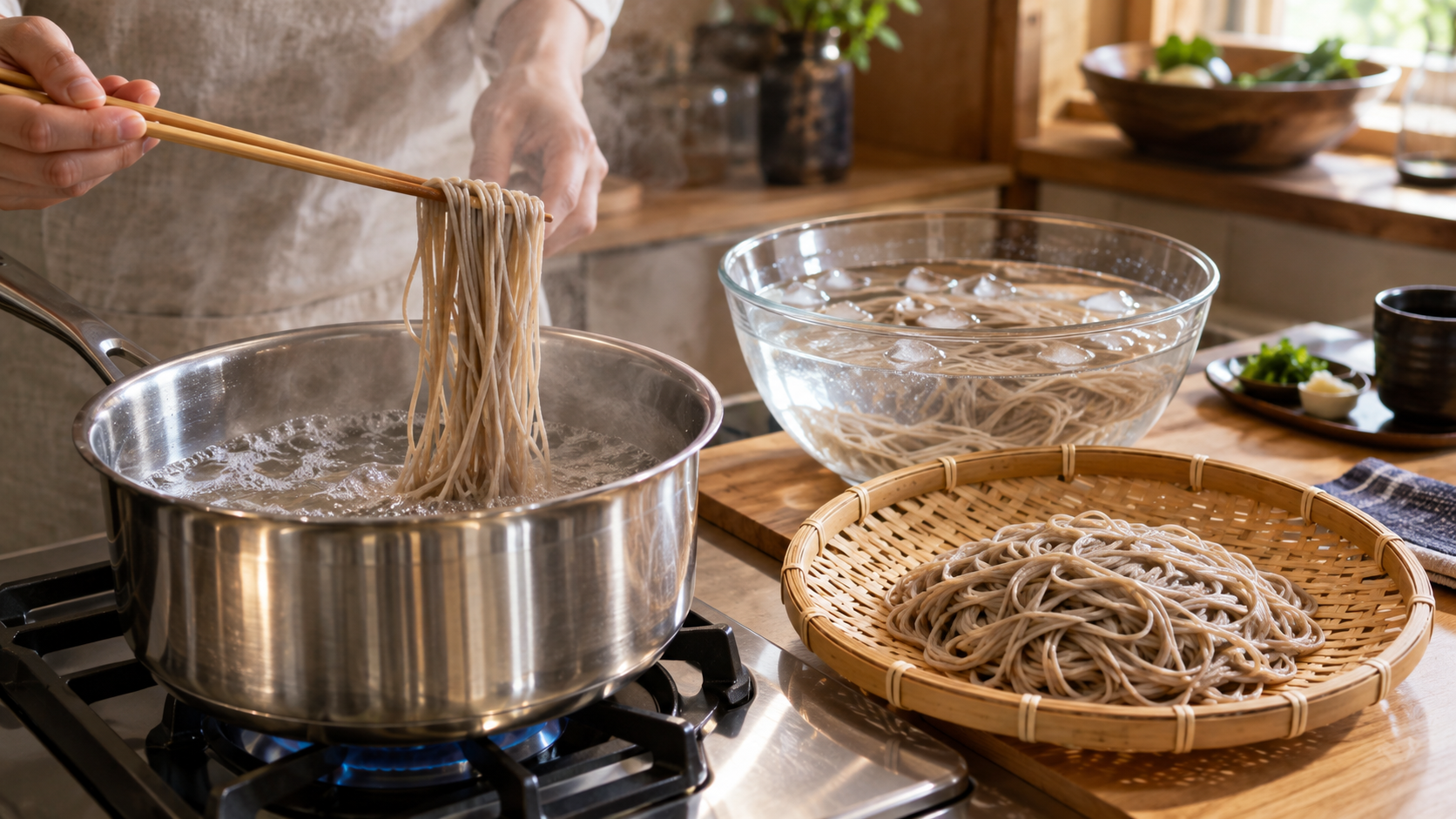 十割蕎麦を家でおいしく茹でるには？麺が切れる・くっつく理由と対策